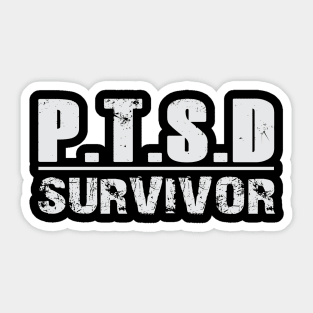 PTSD Survivor Premium T-Shirt Model A Sticker